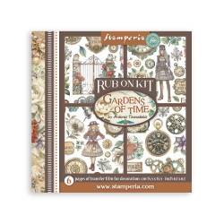 Rub-on Stamperia Set 6 Hojas 15.5x15 cms. Gardens of Time