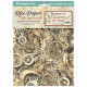 Kit 8 Papeles arroz A-6 Stamperia Backgrounds Gardens of Time