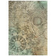 Kit 8 Papeles arroz A-6 Stamperia Backgrounds Gardens of Time