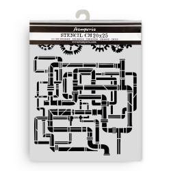 Stencil Stamperia 20x25 Gardens of Time tubos