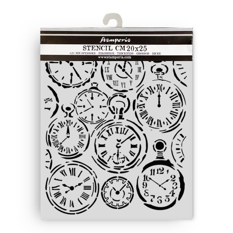 Stencil Stamperia Steampunk 15X20CM Y 0.5MM PROXIMAMENTE
