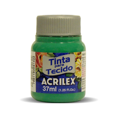 Pintura Tela Mate Acrilex Nº 501 37 ML. Azul Turquesa