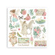 Rub-on Stamperia Set 6 Hojas 15.5x15 cms. Wonderland