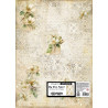 Hoja Papel  Arroz Stamperia 50x70 cms. Peony pattern