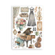 Washi pad 8 hojas A5 Stamperia Symphony