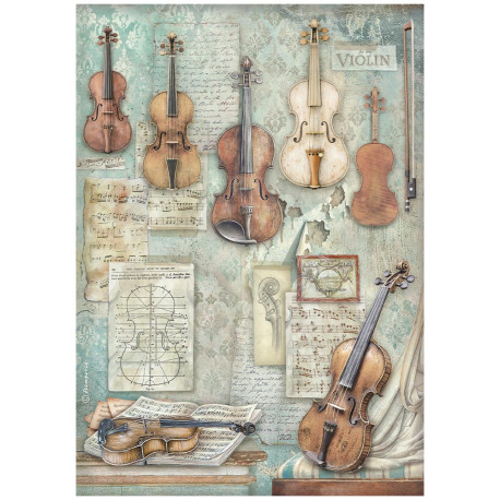 Papel de Arroz Stamperia Symphony violines