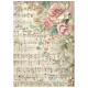 Kit 8 Papeles arroz A-6 Stamperia Backgrounds Symphony