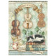 Kit 8 Papeles arroz A-6 Stamperia  Symphony