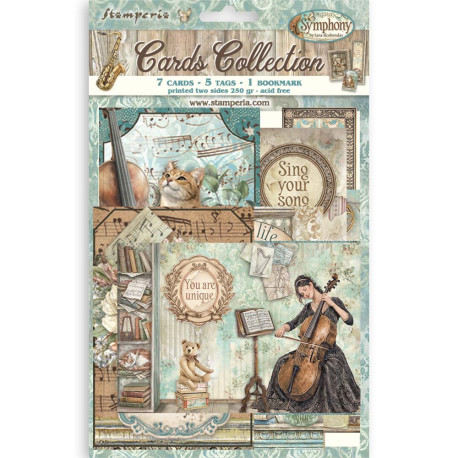 Set Tarjetas Stamperia Alice in Wonderland