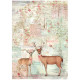 Papel de Arroz Stamperia Winter Magic deer