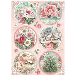 Papel de Arroz Stamperia Winter Magic rounds