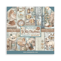 Colección Scrap Stamperia 20.3x20.3 White Christmas