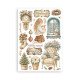 Washi pad 8 hojas A5 Stamperia White Christmas