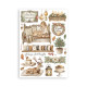 Washi pad 8 hojas A5 Stamperia White Christmas