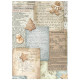 Kit 8 Papeles arroz A-6 Stamperia Backgrounds White christmas