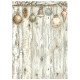 Kit 8 Papeles arroz A-6 Stamperia Backgrounds White christmas