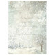 Kit 8 Papeles arroz A-6 Stamperia Backgrounds White christmas