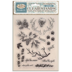 Sellos 14x18 Stamperia SWhite Christmas