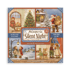 Maxi Block Papeles Scrap Stamperia 30 x30 Silent Night (una cara)