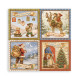 Maxi Block Papeles Scrap Stamperia 30 x30 Silent Night (una cara)