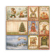 Maxi Block Papeles Scrap Stamperia 30 x30 Silent Night (una cara)