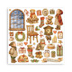 Maxi Block Papeles Scrap Stamperia 30 x30 Silent Night (una cara)