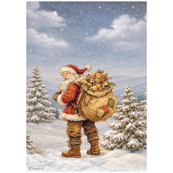 Papel de Arroz Stamperia Silent Night Santa Claus