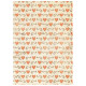 Kit 8 Papeles arroz A-6 Stamperia Backgrounds Silent Night