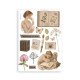 Washi pad 8 hojas A5 Coffee and chocolate Stamperia