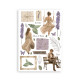 Washi pad 8 hojas A5 Stamperia Floweres and Poems