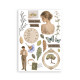Washi pad 8 hojas A5 Coffee and chocolate Stamperia