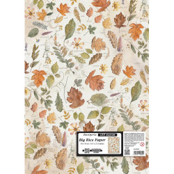 Hoja Papel  Arroz Stamperia 50x70 cms. Peony pattern