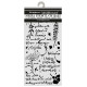 Stencil 12x25 Stamperia Flowers and poems flowers and writings
