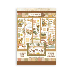 Washi pad 8 hojas A5 Coffee and chocolate Stamperia