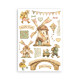 Washi pad 8 hojas A5 Stamperia Cozy Family