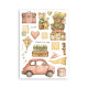 Washi pad 8 hojas A5 Coffee and chocolate Stamperia