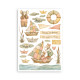 Washi pad 8 hojas A5 Stamperia Cozy Family