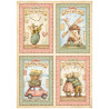 Papel de Arroz Stamperia Cozy Family 4 cards
