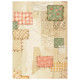Kit 8 Papeles arroz A-6 Stamperia Backgrounds Cozy Family
