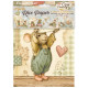 Kit 8 Papeles arroz A-6 Stamperia  Cozy Family