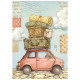 Kit 8 Papeles arroz A-6 Stamperia  Cozy Family