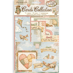 Set Tarjetas Stamperia Cozy Family