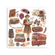 Rub-on Stamperia Set 6 Hojas 15.5x15 cms. Our Way