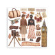 Rub-on Stamperia Set 6 Hojas 15.5x15 cms. Our Way