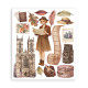 Rub-on Stamperia Set 6 Hojas 20.5x23 cms. Our Way