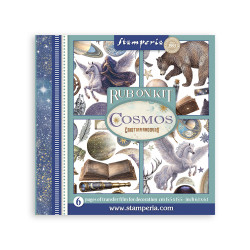 Rub-on Stamperia Set 6 Hojas 15.5x15 cms. Cosmos