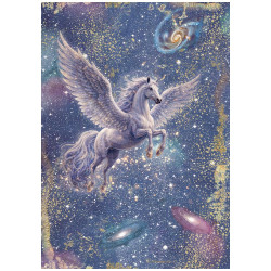 Papel de Arroz Stamperia Cosmos Pegasus