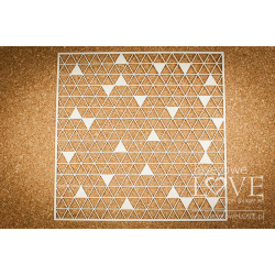 Chipboard - Triangles background - Love Llama