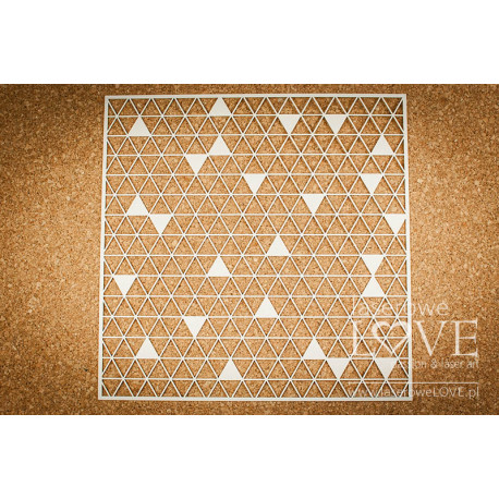 Chipboard - Triangles background - Love Llama