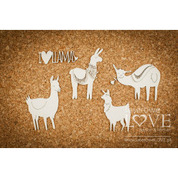 Chipboard - Llamas - Love Llama